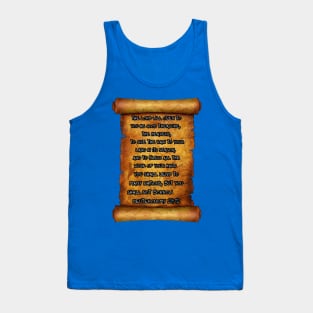 GOOD TREASURES DEUTERONOMY 28:12 ROLL SCROLL Tank Top